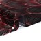 1 Panel Dark Berry Pink Copper Oxide Green Black Linework Floral Italian Silk Charmeuse Luxury Fabric, 53 Inches Wide